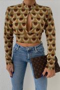 Autumn Cut Out Bluz 3018-08 resmi